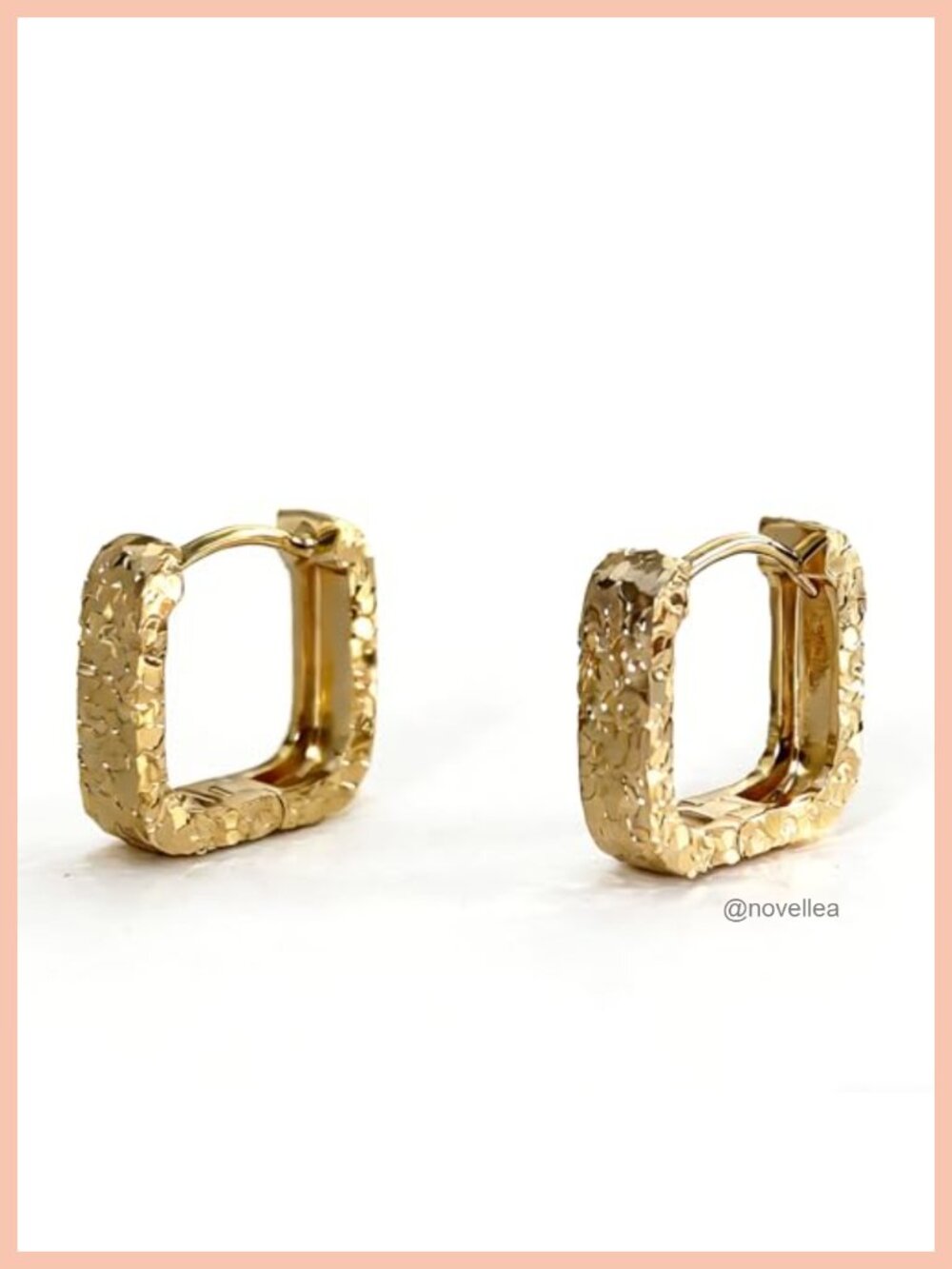 Small Glitter Hoop Earrings for Women Gold Plated 925 Sterling Silver Post